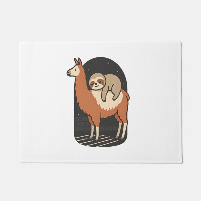 Paillasson Sloth Riding Llama (Devant)