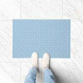 Paillasson Small blue squares.