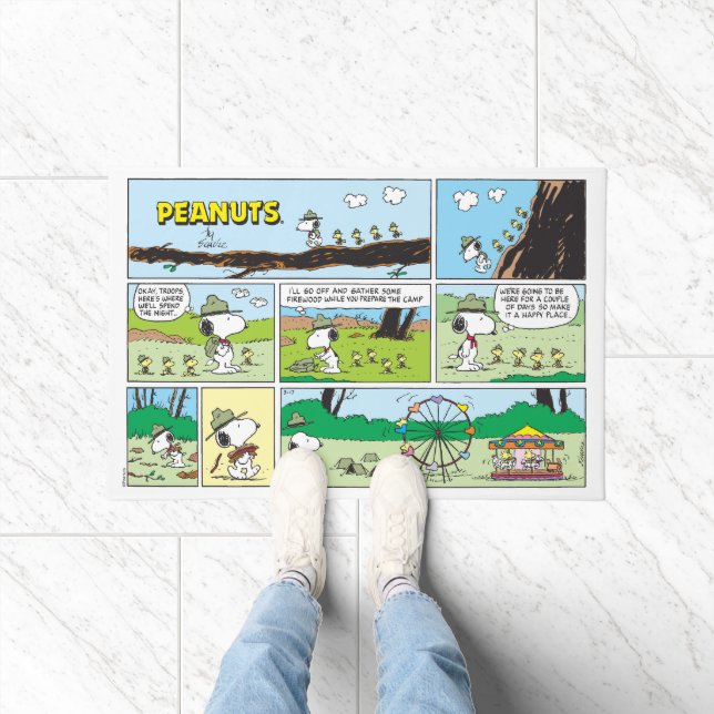 Paillasson Snoopy & Friends | Go Camping (Intérieur)