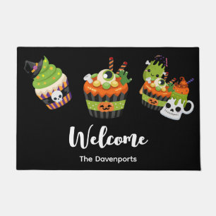 Paillasson Soins d'Halloween Déplaisants et mignons Bienvenue