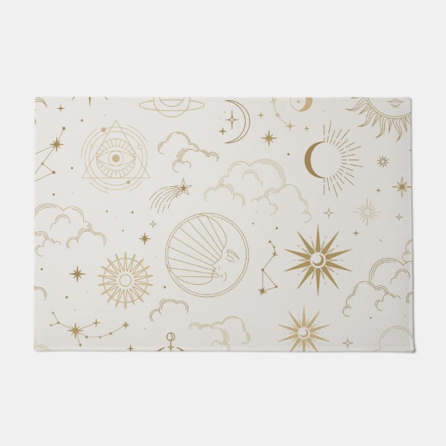 Paillasson Soleil céleste et Lune mystique (Devant)