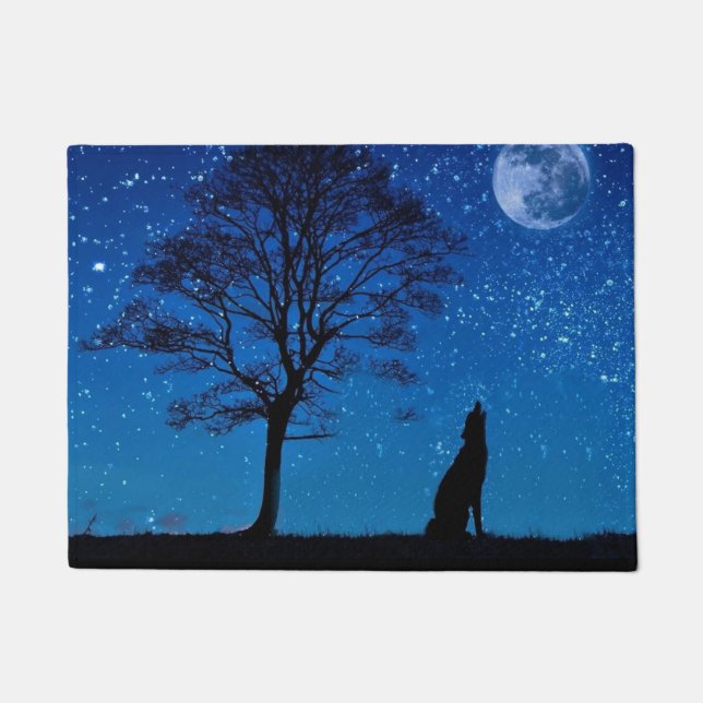 Paillasson Solely Howling Wolf Doormat (Devant)