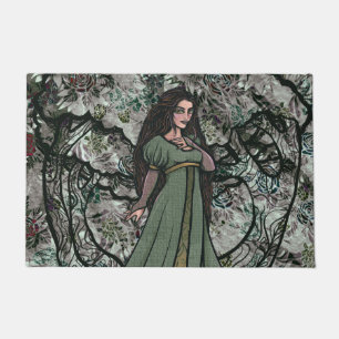 Paillasson Sorcière verte nature druide Goddess Woods