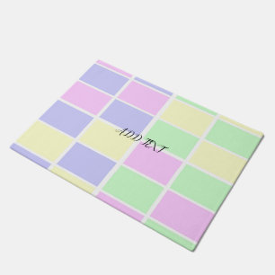 Paillasson spectre abstrait de couleurs doux