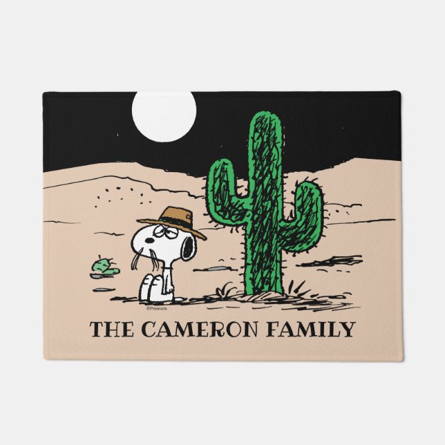 Paillasson Spike dans un désert illuminé par la Lune (Devant)