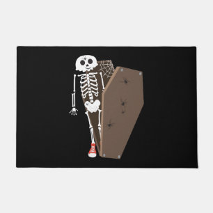 Paillasson Squelette et café Halloween Design