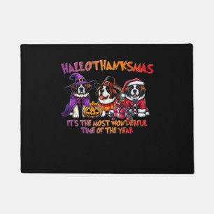 Paillasson St. Bernard Halloween Thanksgiving Christmas Class