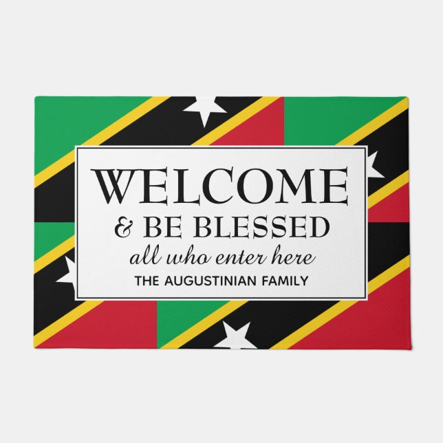 Paillasson ST KITTS NEVIS Bienvenue (Devant)
