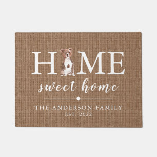 Paillasson Staffordshire Bull Terrier Home Sweet Home Porte