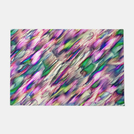 Paillasson Stalagmite ou rocher aux couleurs flashy