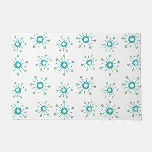Paillasson Starbursts Coloré Turquoise
