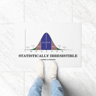 Paillasson Statistique Irrésistible Bell Curve Stats Humour