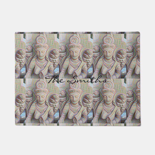 Paillasson Statue Thunder_Cove de Bouddha de mosaïque (Devant)