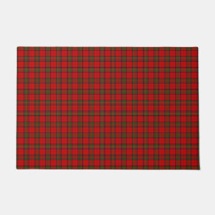 Paillasson Stewart / Stuart tartan rouge vert plaid