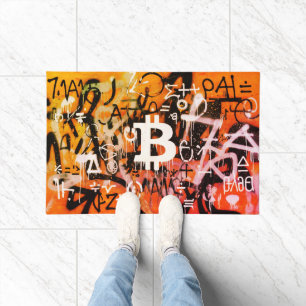 Paillasson Street Art "Bitcoin Graffiti" (Style #3)