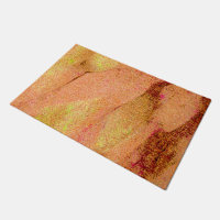 Style cuir ridé avec peinture usée, saumon