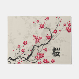 Paillasson Style oriental Sakura Cherry Blossom Art