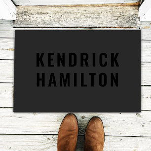 Paillasson Style tendance Black Out moderne minimaliste simpl