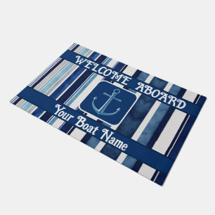 Paillasson Summer Navy Blue Popular Boat Stripes Collection