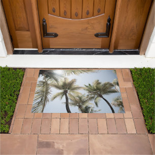 Paillasson Sunlit Palm Jungle #1 #tropical #wall #art