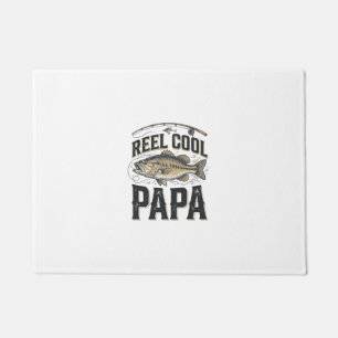 Paillasson Super Papa Rétro Design Vector pour la Pêche_1
