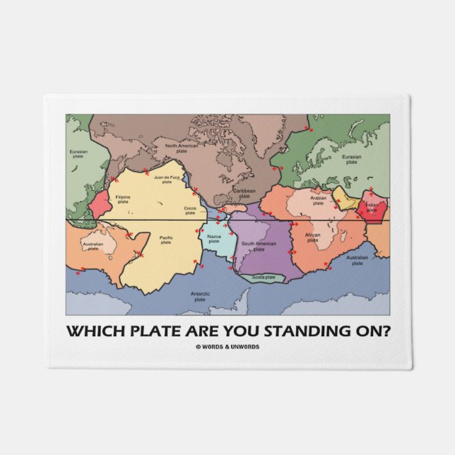 Paillasson Sur Quelle Plaque Êtes-Vous Debout ? Tectonique en (Devant)