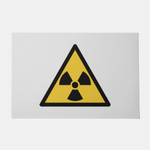 Paillasson Symbole d'avertissement de rayonnement (danger rad