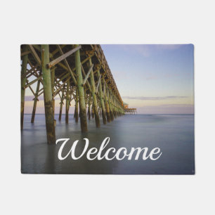 Paillasson Symbole de bienvenue de la jetée Folly Beach