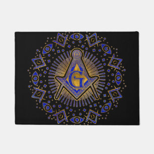Paillasson Symbole de la franc-maçonnerie Carré et camionne