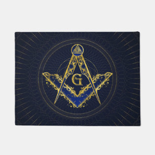 Paillasson Symbole de la franc-maçonnerie Carré et camionne