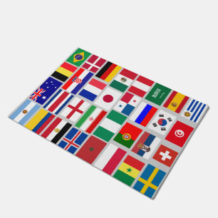 PAILLASSON SYMBOLE D'ÉQUIPE DE FOOTBALL DE FOOTBALL 2018