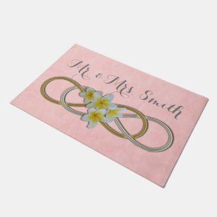 Paillasson Symbole Double Infinité - Frangipani or argent