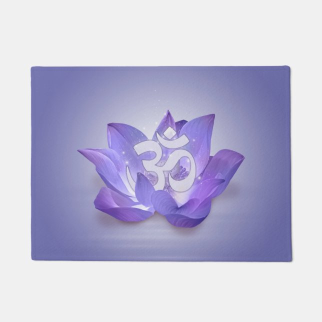 Paillasson Symbole Lotus et OM (Devant)