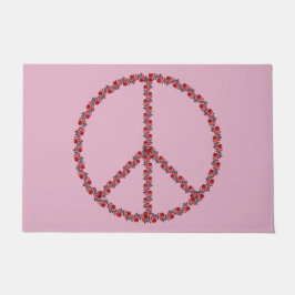 Paillasson SYMBOLE rose DE LA PAIX