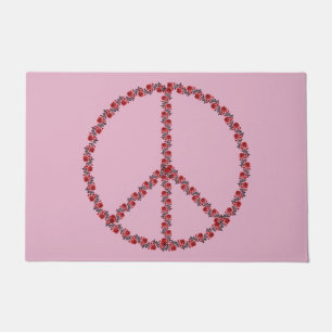 Paillasson SYMBOLE rose DE LA PAIX