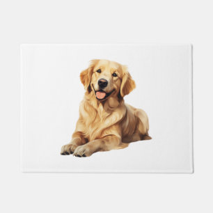 Paillasson Sympathique Golden Retriever Smile - Loyal Chien P