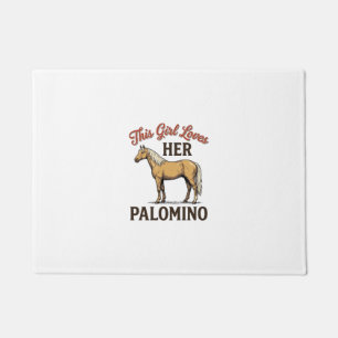 Paillasson T-Shirt vintage gravure amateur de cheval Palomino