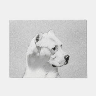 Paillasson Tableau Dogo Argentino - Art Chien original