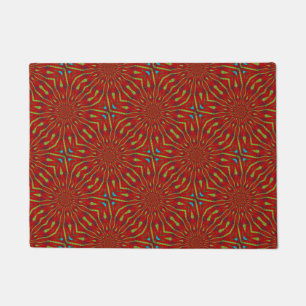Paillasson Taille personnalisée Cool rouge Trendy Tribal Pet 