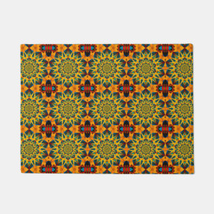 Paillasson Taille personnalisée Jaune Brown Cool Tribal Pet B