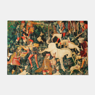 Paillasson Tapisseries Unicorn Classique médiéval défend la c