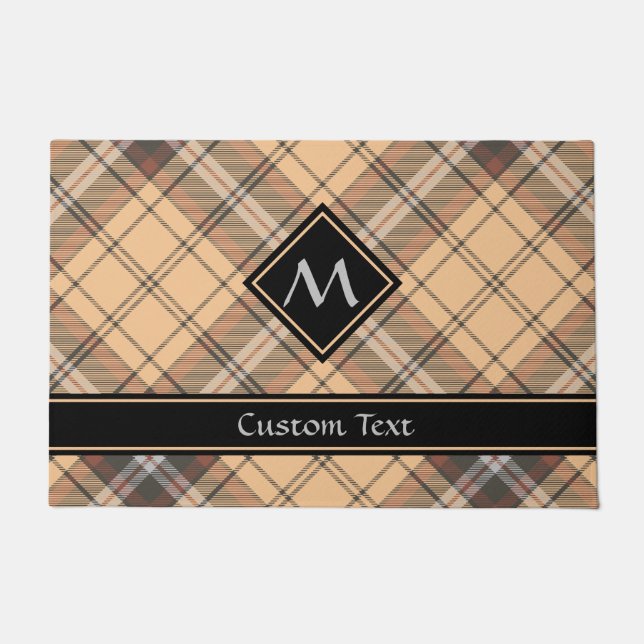 Paillasson Tartan beige et Brown (Devant)