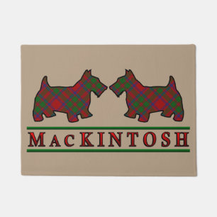 Paillasson Tartan des Chiens Scottie du Clan Écossais MacKint