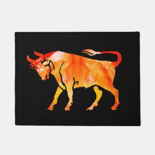 Paillasson Taurus de feu personnalisé