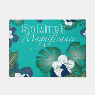 Paillasson "Tellement de Magnificence" Vibes tropicales Porte