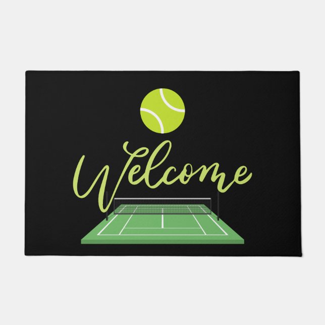 Paillasson TENNIS Welcome door mat Joueur de tennis maison (Devant)