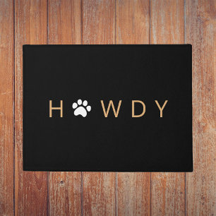 Paillasson Texas Howdy Pet Paw Welcome Porte Mat
