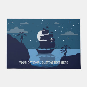 Paillasson Texte personnalisé Pirate Ship Doormat