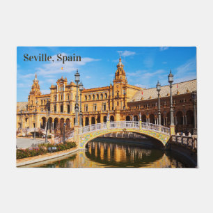 Paillasson Texte personnalisé Séville Espagne