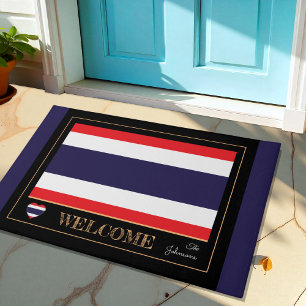 Paillasson Thaïlande et Thaïlande Drapeau maison mats/sports